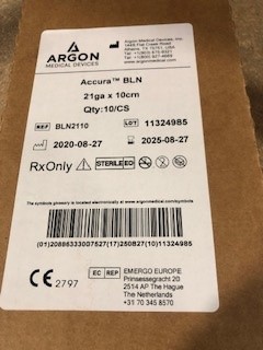 TRUCORE AIGUILLE DE LOCALISATION MAMMAIRE - 21 G X 10 CM - ACCURA BLN - BTE DE 10 (ARGON)