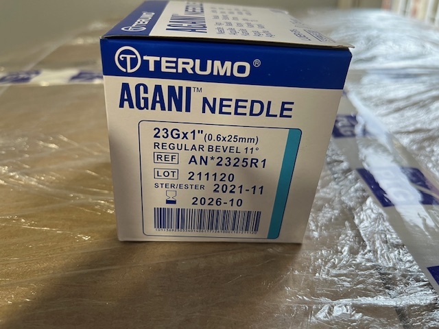 AN2325R1 aiguille terumo agani 25x06